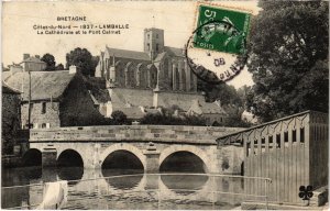 CPA LAMBALLE La Cathedrale et le Pont Calmet (1295803)