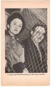 Julius and Ethel Rosenberg to Prison, Guard, Vintage Magazibe Article