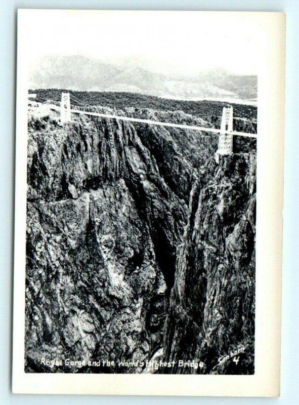 c1940s Royal Gorge, CO x8 Real Photos Pack Souvenir Highest Bridge Vtg Lot A20 