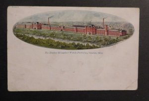 Mint USA Advertisement Postcard Dueber Hampden Watch Factories Canton Ohio