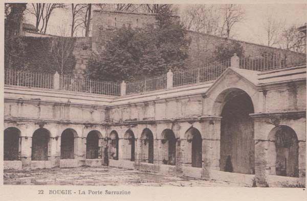 Port Porte Sarrazine Rare Bougie Algeria Antique Algerian Mediterranean Postcard