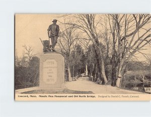 Postcard Minute Men Monument and Old North Bridge, Concord, Massachusetts