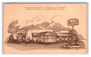 CHATTANOOGA, TN Tennessee ~ Roadside BETHEA'S RESTAURANT 1950 Postcard