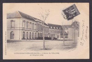 FRANCE, Postcard, Lons-le-Saunier, The Town Hall and Hospital