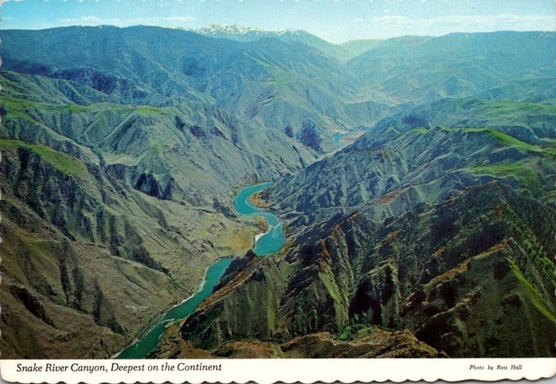 Idaho Snake River Canyon Deepest On The Continent