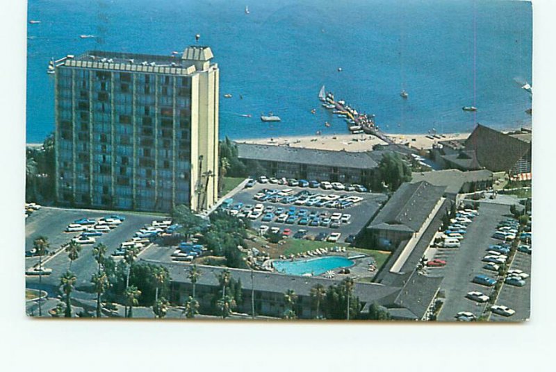 Buy Postcard Aerial Catamaran Hotel San Diego California