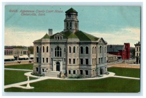 c1910's Appanoose County Court House Centerville Iowa IA Antique Postcard