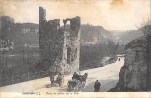 BR46734 Ruine du chateu sur le bock luxembourg    Luxembourg