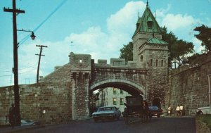 Vintage Postcard La Port Kent City Gate Historical Landmark Quebec Canada