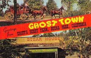 Stage Coach  Steak House Ghost Town Buena Park, California USA View Postcard ...