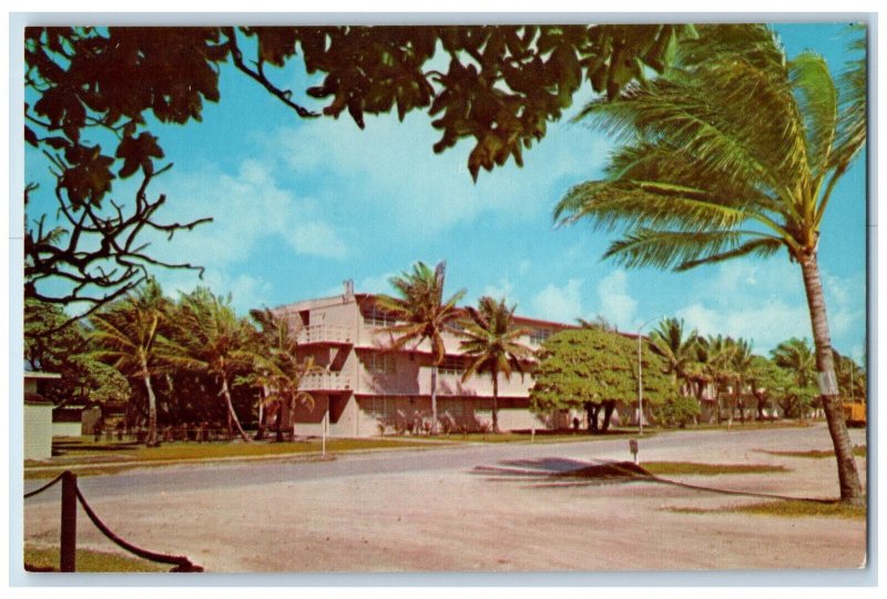 c1950's Kwajalein Missile Range Marshall Islands Bachelor Quarters Postcard