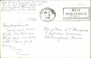 Fort Ft. Des Moines Iowa IA WAC Used 1943 WWII From Female Troop? RPPC