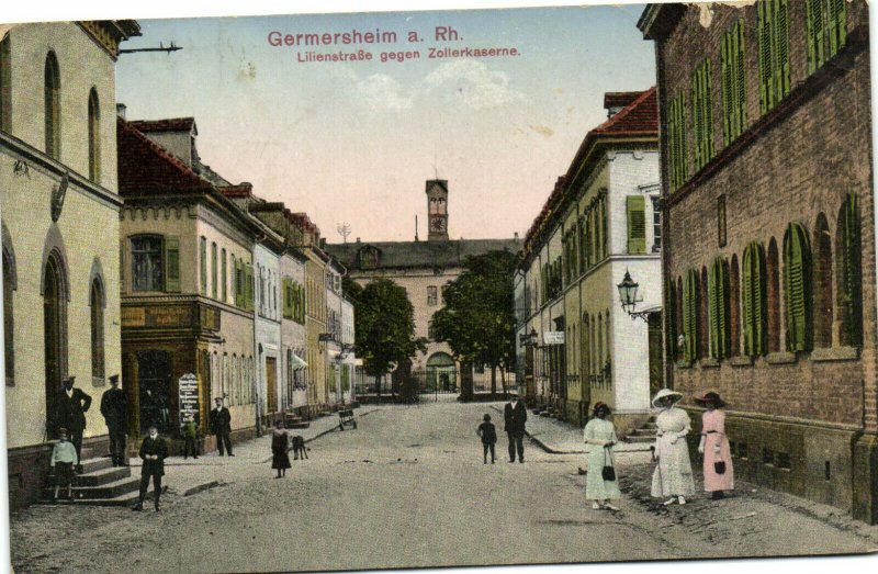 PC GERMANY, GERMERSHEIM A. RH., Vintage Postcard (b32014)