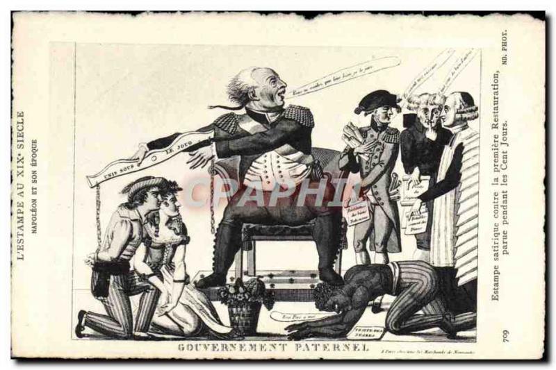 VINTAGE POSTCARD Napoleon 1st paternal Government