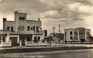 colombia, BOGOTA, Barrio Residencial de Santa Teresita (1920s) Postcard