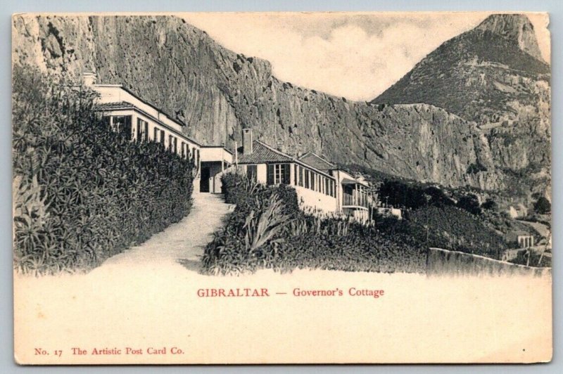 Gibraltar  Governor's Cottage   Postcard