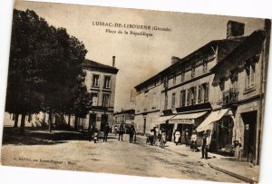 CPA Lussac-de-LIBOURNE (Gironde) - Place de la République (229796)