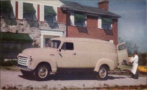 GMC Panel Van Ad Advertising Vintage Postcard