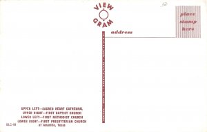 Amarillo TX Sacred Heart Catholic~1st Baptist, Methodist & Presbyterian Churches