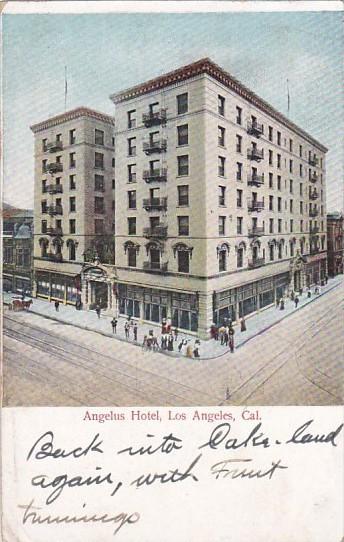 California Los Angeles The Angelus Hotel 1906