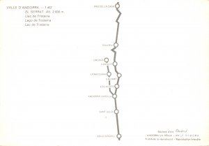 Postcard Modern VALLS D'ANDORRA