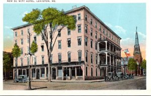 Maine Lewiston New De Witt Hotel