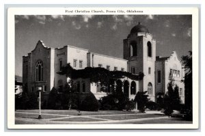 First Christian Church Ponca City Oklahoma OK UNP Graycraft WB Postcard V14