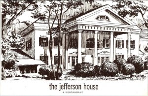 Norristown, PA Pennsylvania JEFFERSON HOUSE RESTAURANT Advertising ART Postcard