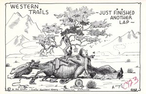 Hal Empie, Humor, 'Western Trails, Duncan AZ   Old Post Card