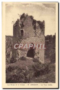 Old Postcard The Banks of the Creuse Crozant La Tour Collin