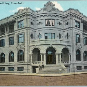 c1910s Honolulu, HI YMCA Building South Seas Curio History Hawaii Territory A188