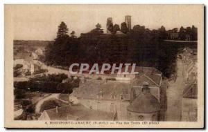 Old Postcard Montfort l Amaury View towers