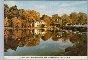 Fall Colours, Rideau Canal, Hotel Kenny, Jones Falls, Ontario, Chrome Postcard