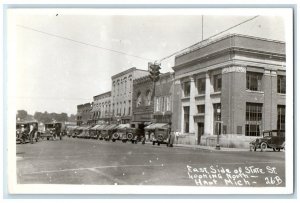 c1930's East Side State Street North View Hart Michigan MI RPPC Photo Postcard