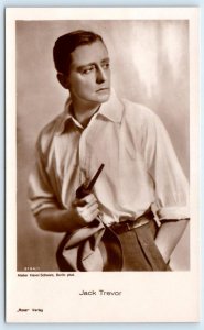 RPPC Famous British Actor JACK TREVOR  c1930s  German  Postcard