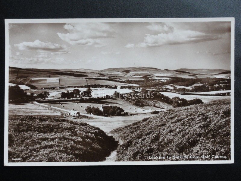 Scotland: Looking to SELKIRK from Golf Course - Old RP PC by A.R.Edwards & Son