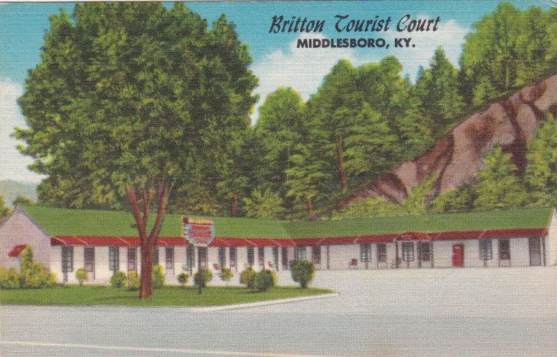 Kentucky Middlesboro Britton Tourist Court sk2201