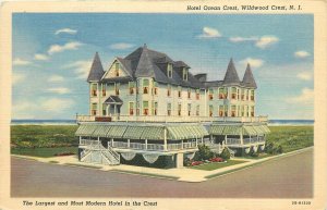 1940s Wildwood Crest  New Jersey Hotel occupation Teich Linen Postcard 26-303