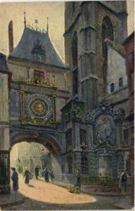 CPA ROUEN Pitt.-Fontaine du Gros-Horloge (349110)