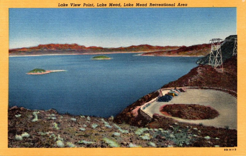 Arizona Lake Mead Lake View Point Curteich