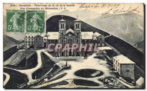 Old Postcard Dauphine Pilgrimage of Our Lady of La Salette overview of Monstere