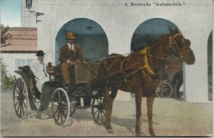A Bermuda Automobile, Early Bermuda Postcard, Unused, Published by Herrington