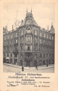Denmark Copenhagen 1912 Pension Helmerhus vintage postcard
