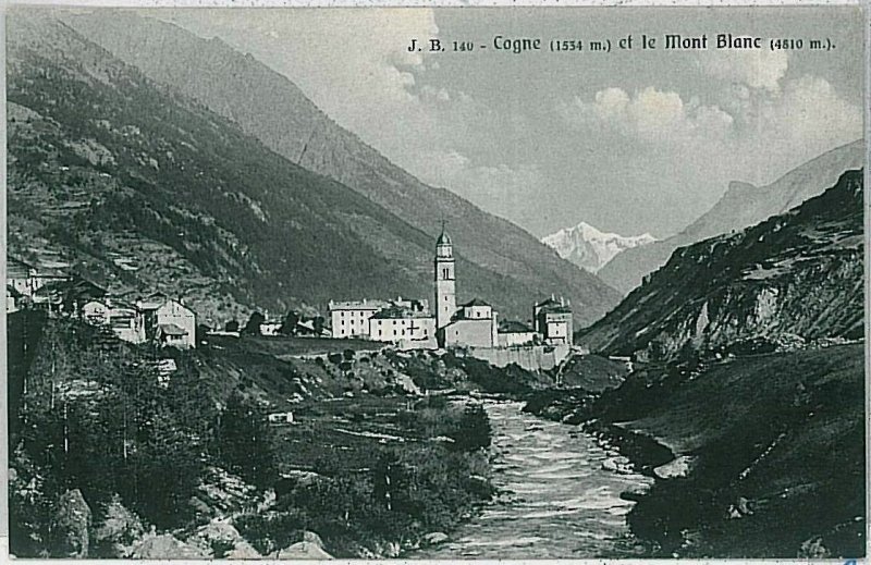 AOSTA province vintage postcard - cogne -