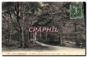 Old Postcard Fontainebleau La Foret The crossroads of the Nest & # 39Aigle Ea...