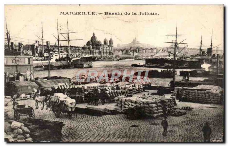 Marseille - Bassin de la Joliette - Old Postcard