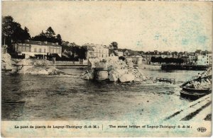 CPA LAGNY-sur-MARNE THORIGNY-sur-MARNE - Le Pont de Pierre (1299807)