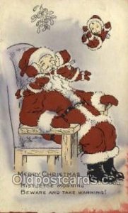 Whitney Publishing Santa Claus, Christmas  writing on back writing on back
