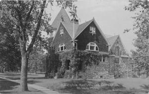 Olivet Michigan~Olivet College~Adelphie Hall~Cobblestone Building~1919 RPPC