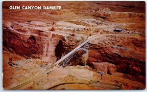 Postcard - Glen Canyon Damsite - Arizona